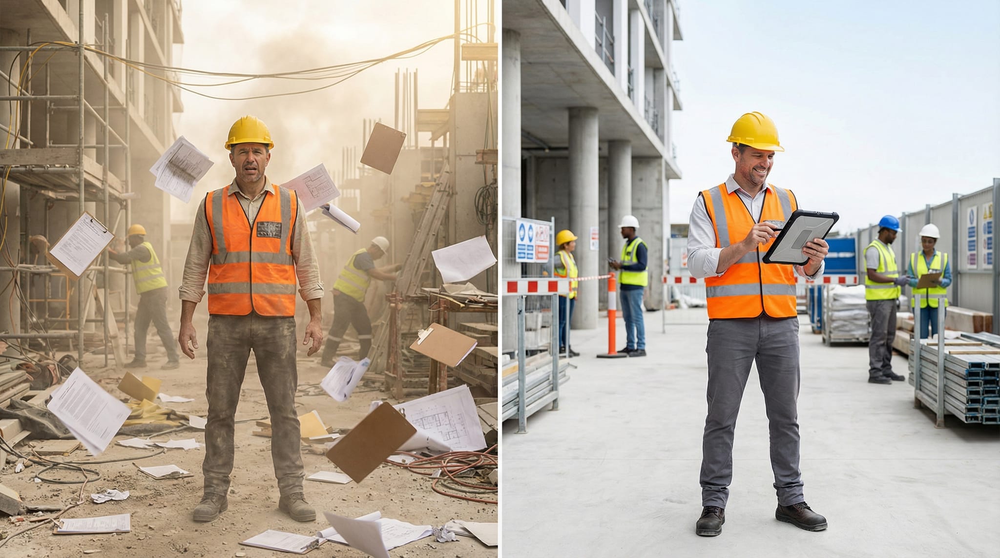 Construction safety management - paper chaos vs digital efficiency with FormaFlow